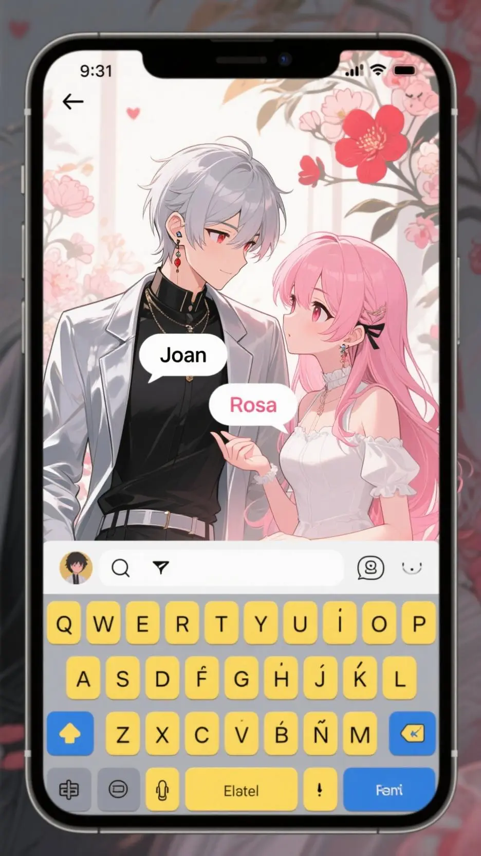 ai character: crea tú historia  background