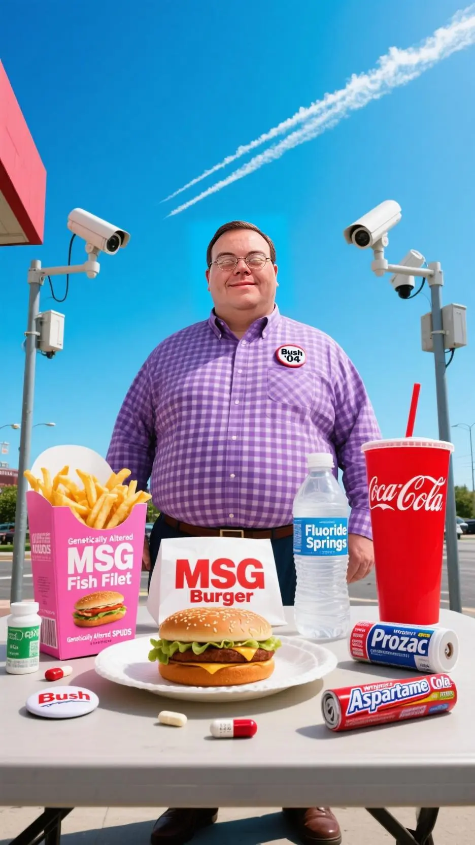 ai character: Жирный background