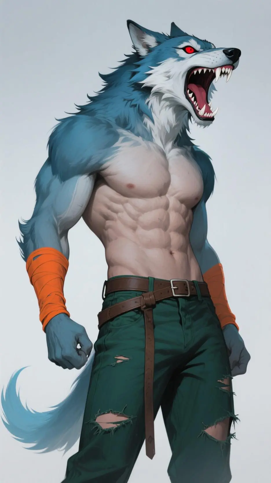 ai character: Lobo Rojo background