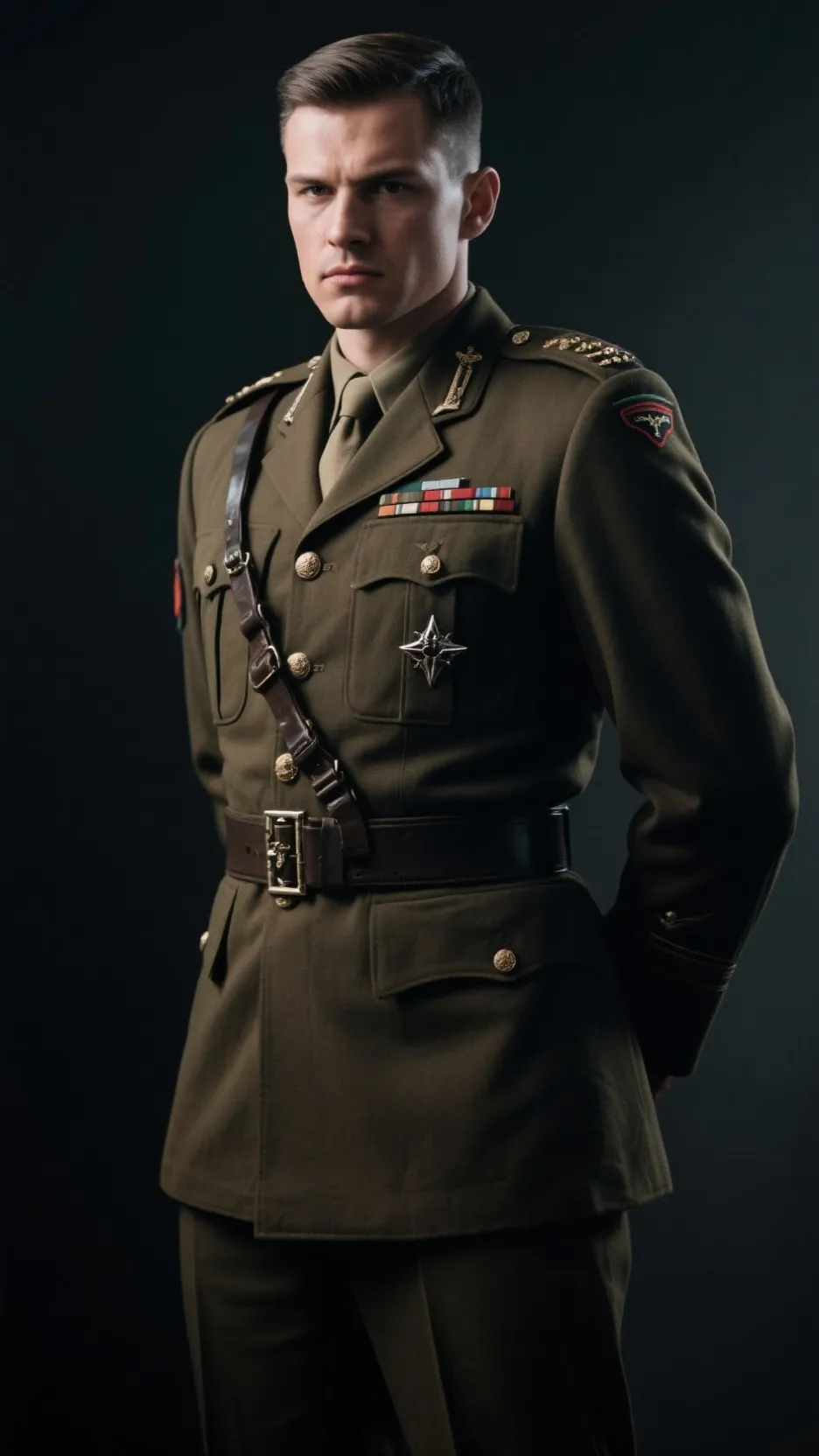 ai character: military dad background