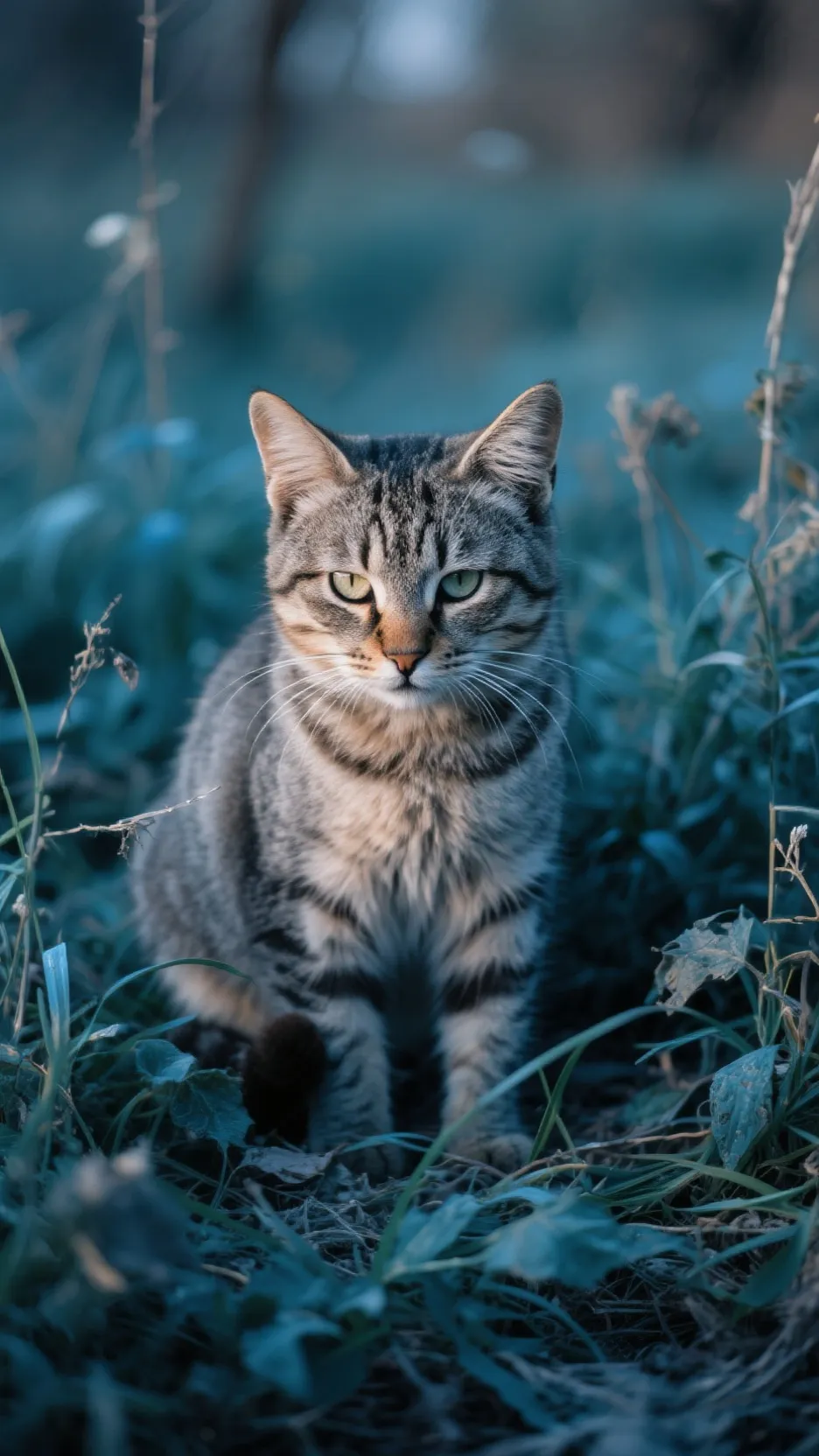 ai character: Stray cat background