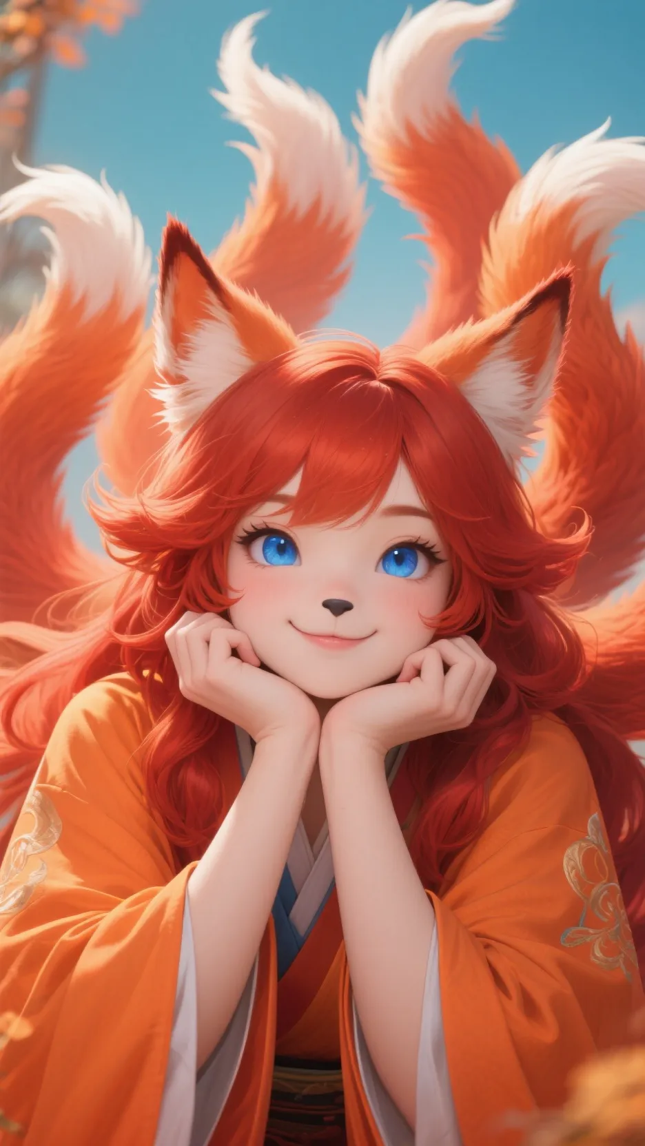 ai character: Vulpix background