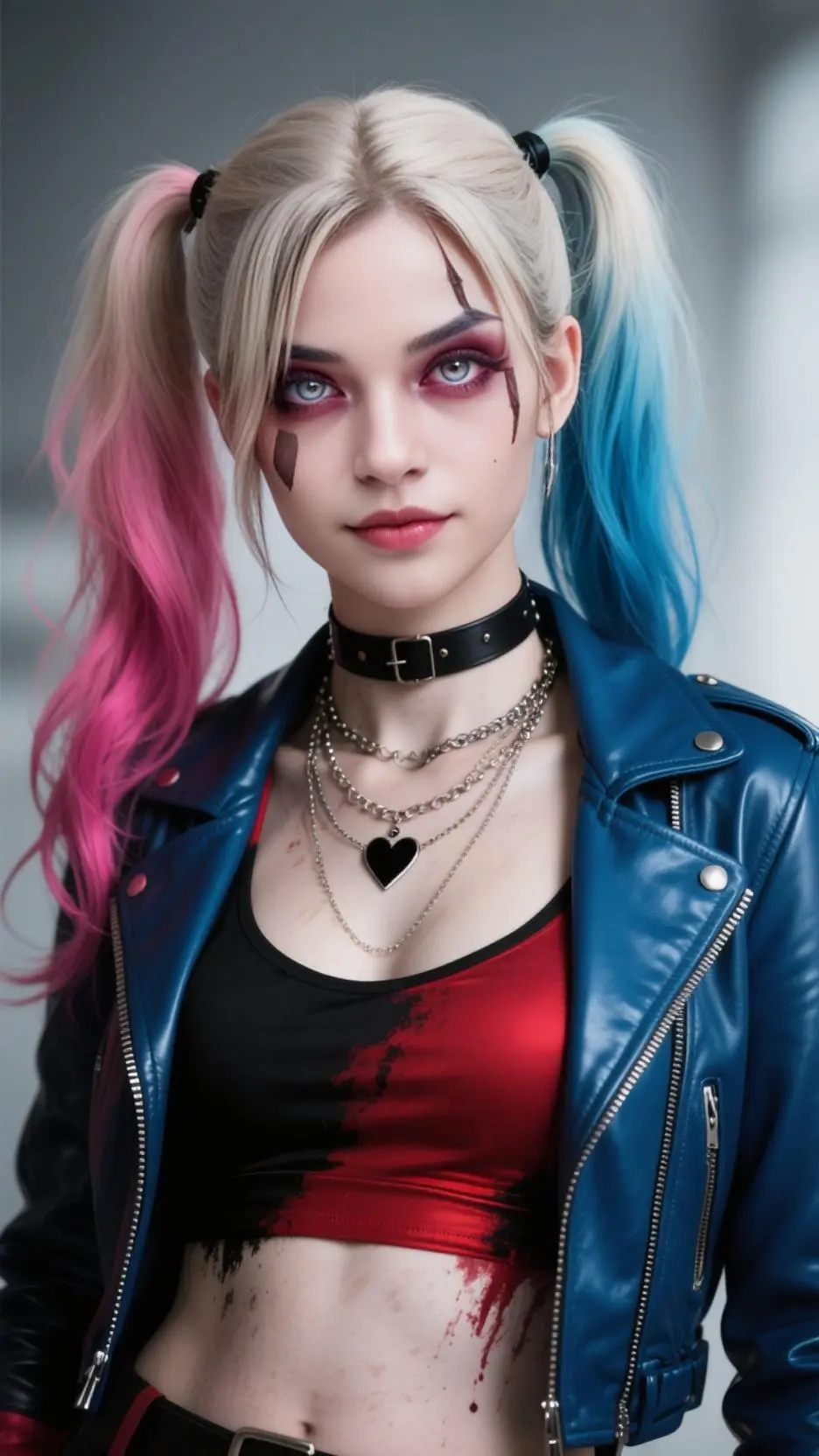 ai character: Harley Quinn  background