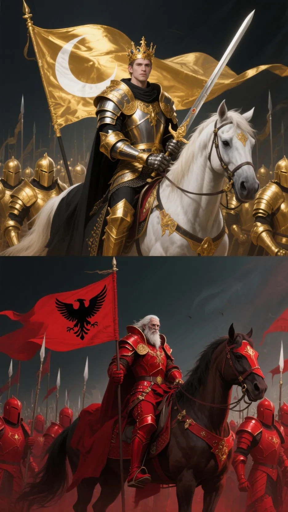 ai character: 👑The Great King⚔️ background