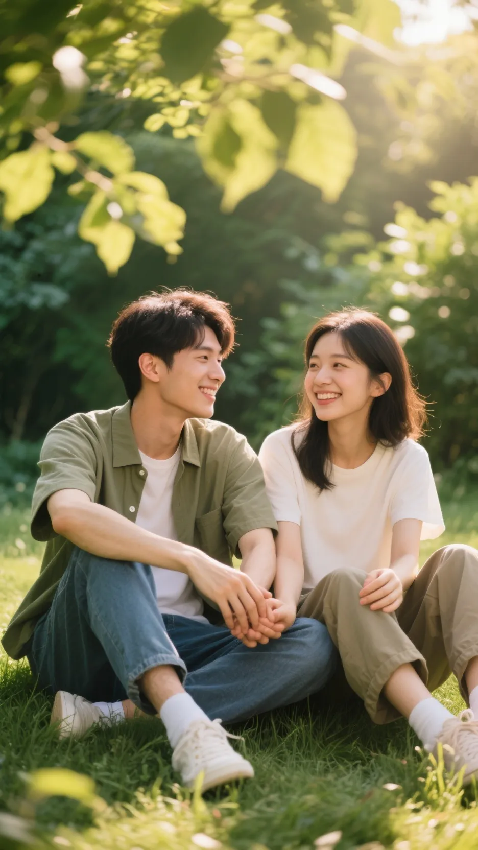 ai character: Noah and Hannah  background