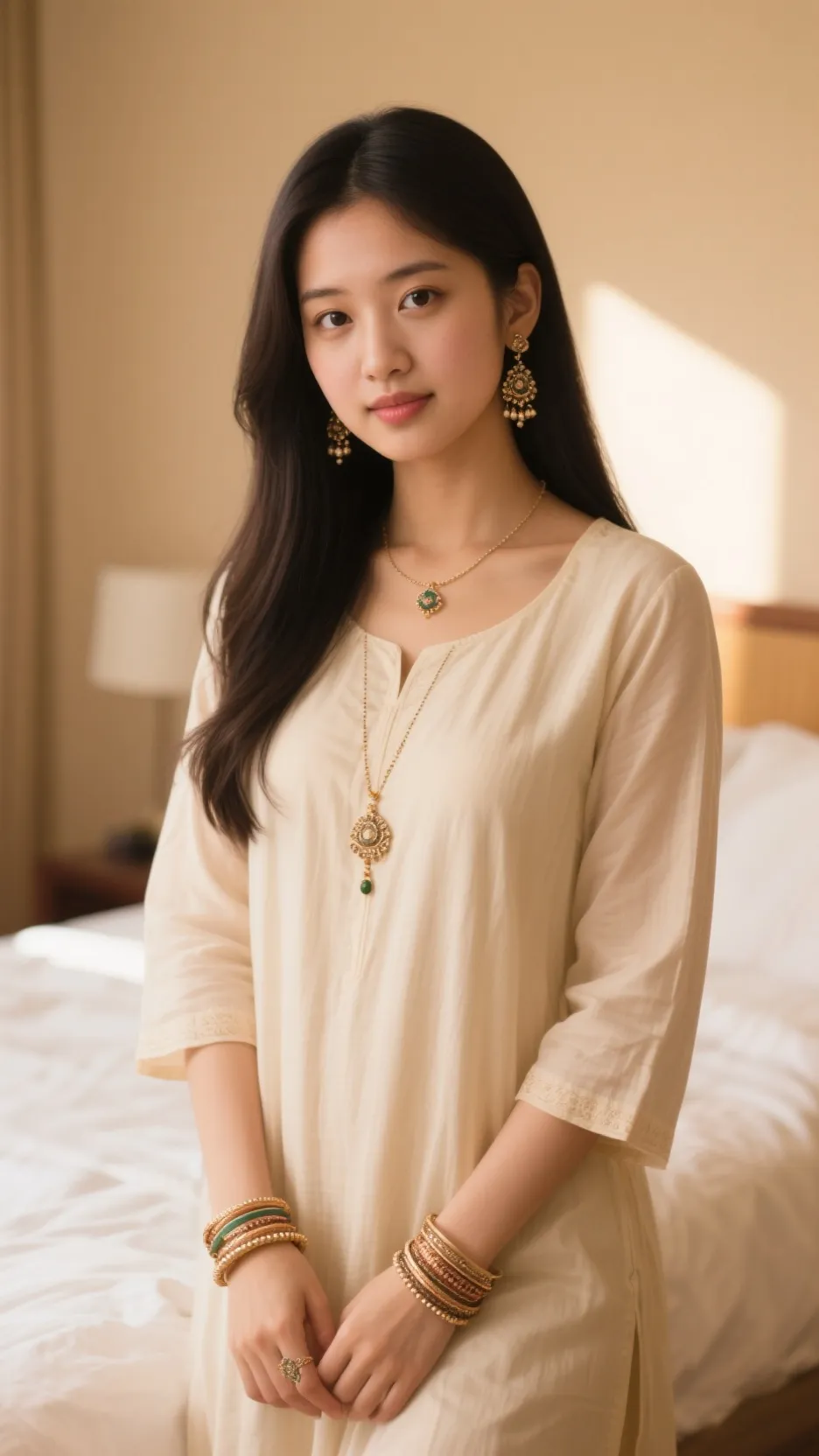 ai character: Niharika 🌺 background