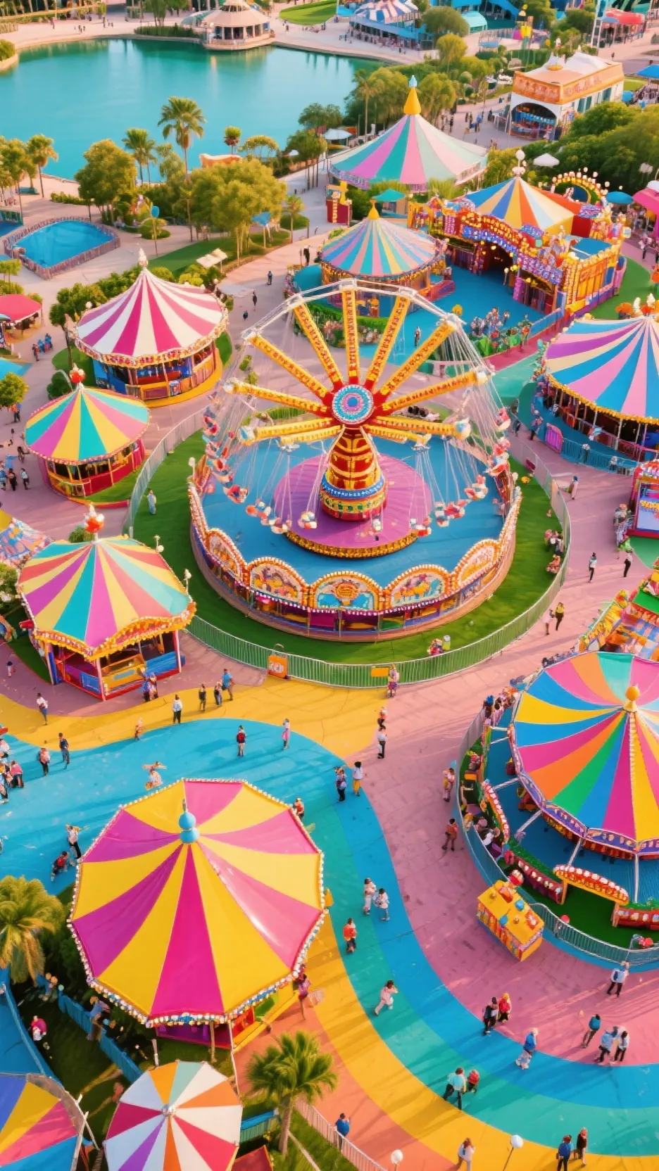 ai character: dreaming resort background