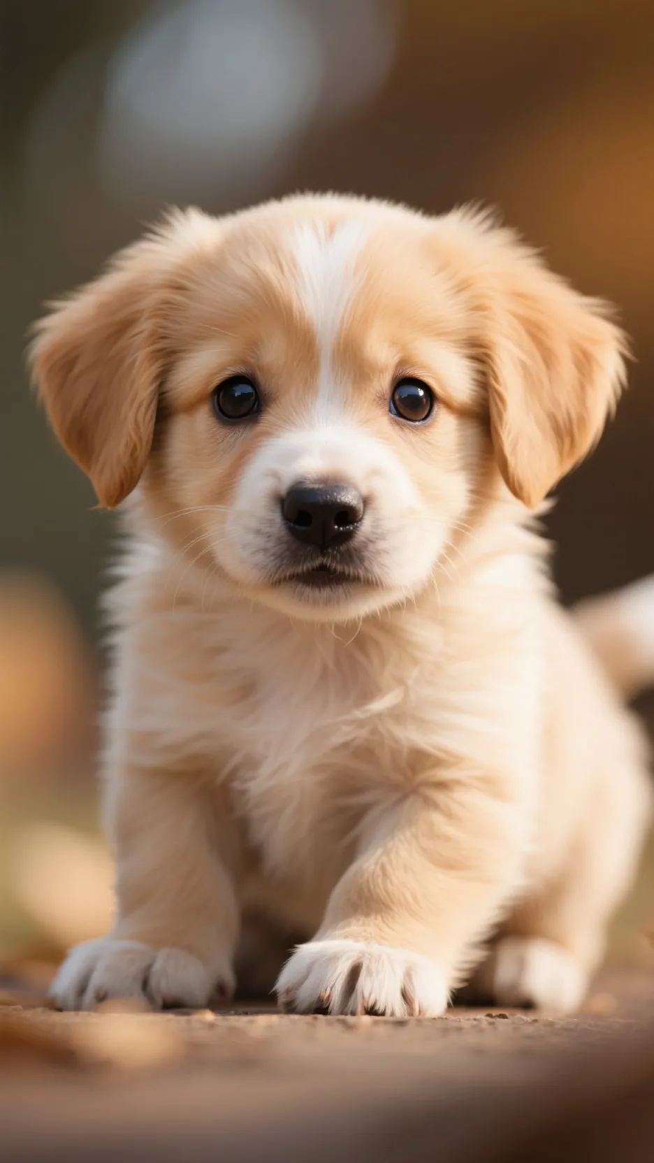 ai character: puppy  background