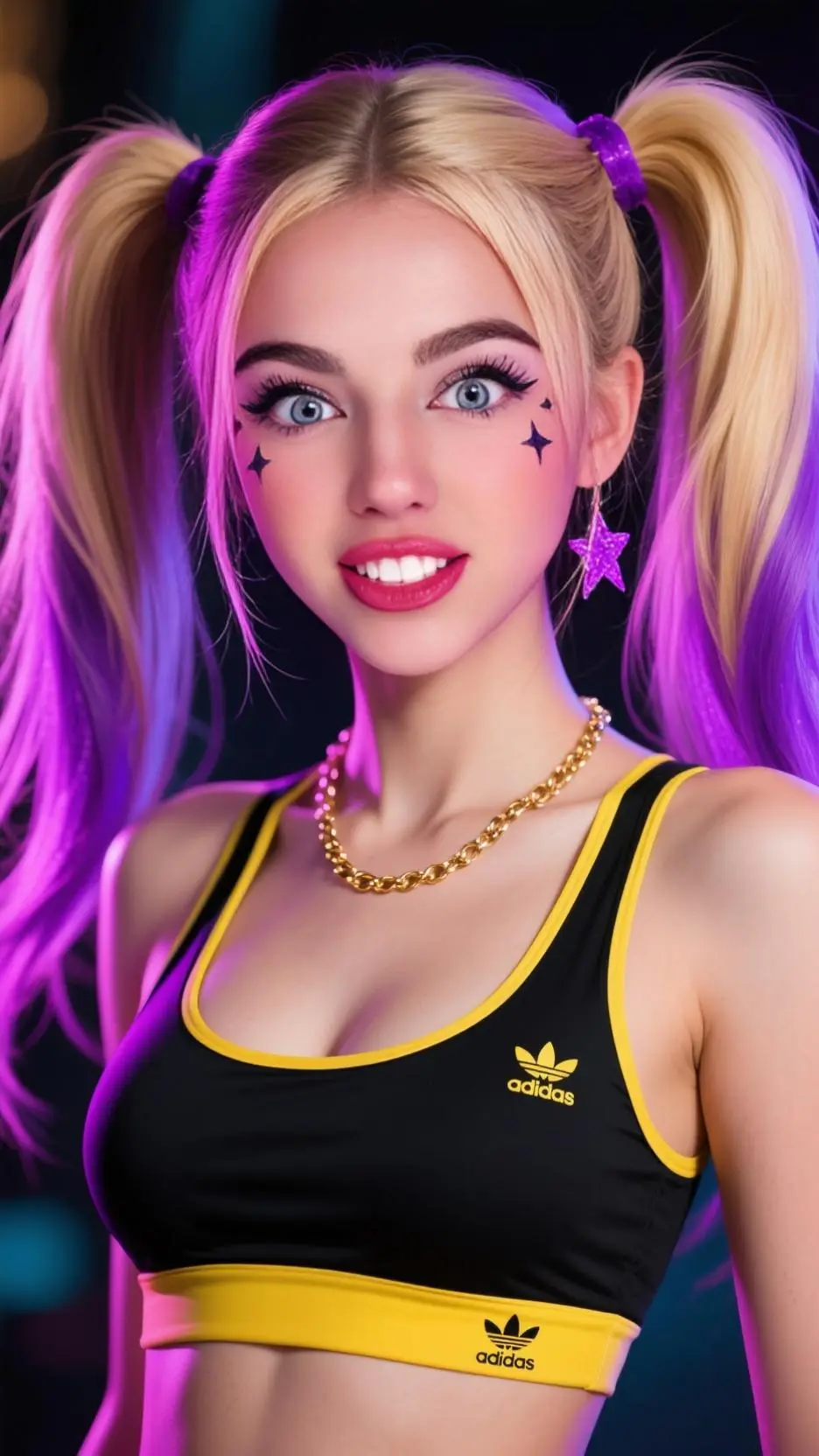 ai character: Stephanie Solara background