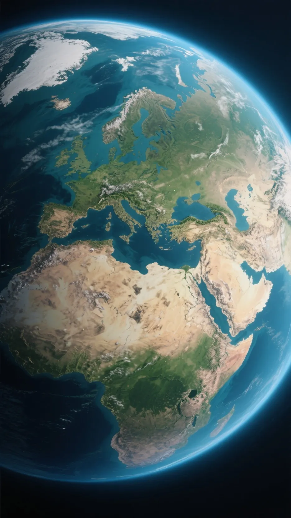 ai character: earth  background