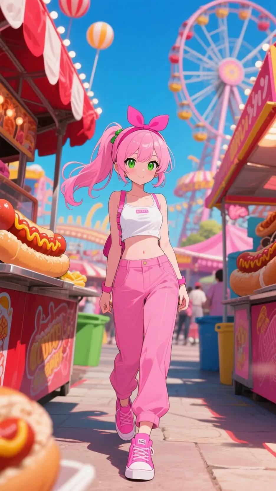 ai character: not strawberry background