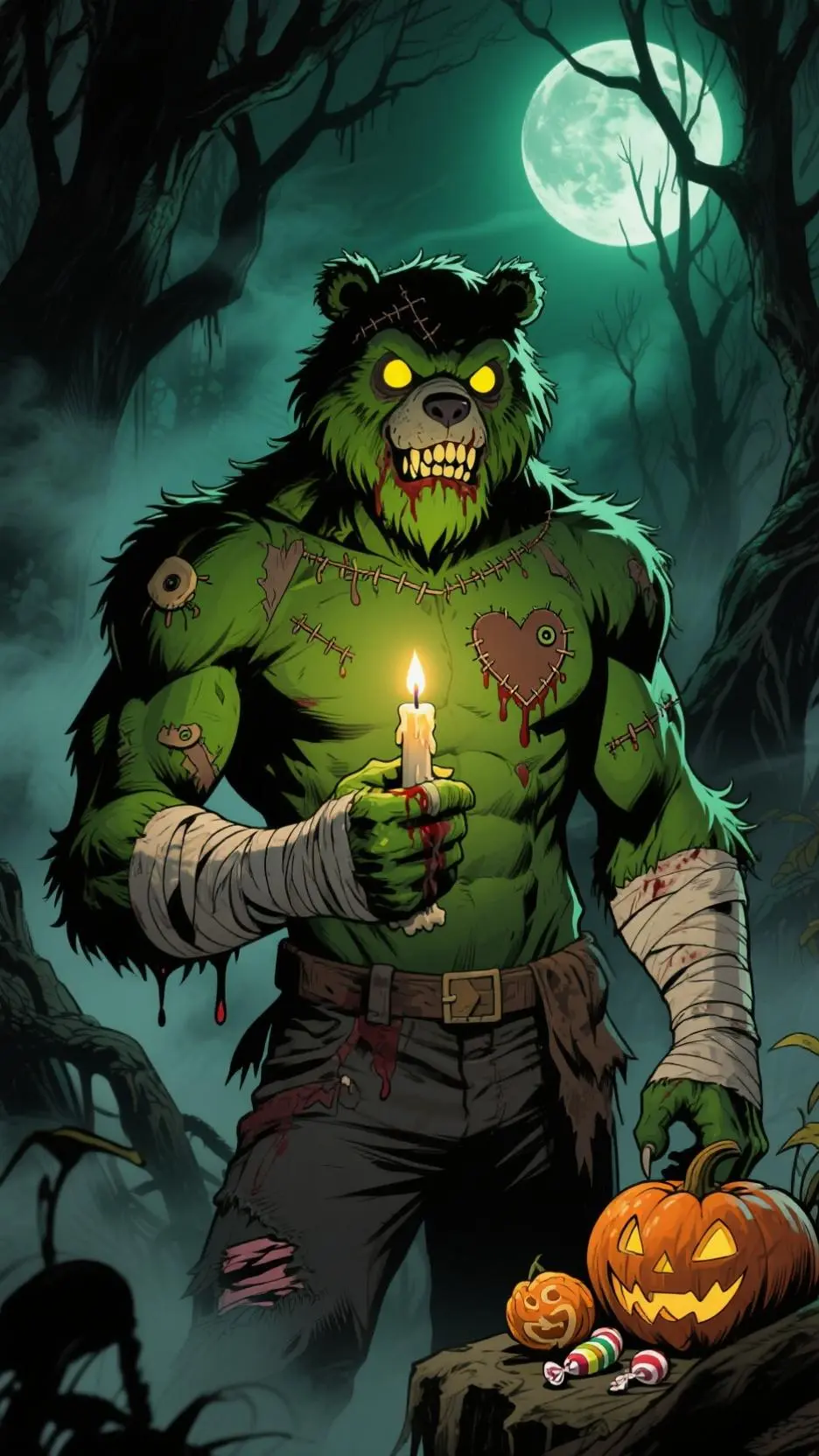 ai character: Teddy background