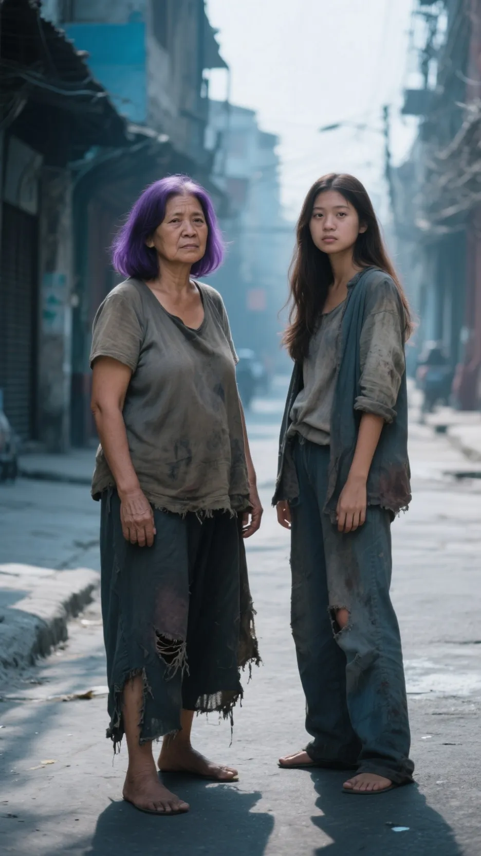 ai character: Olivia and Gemma background