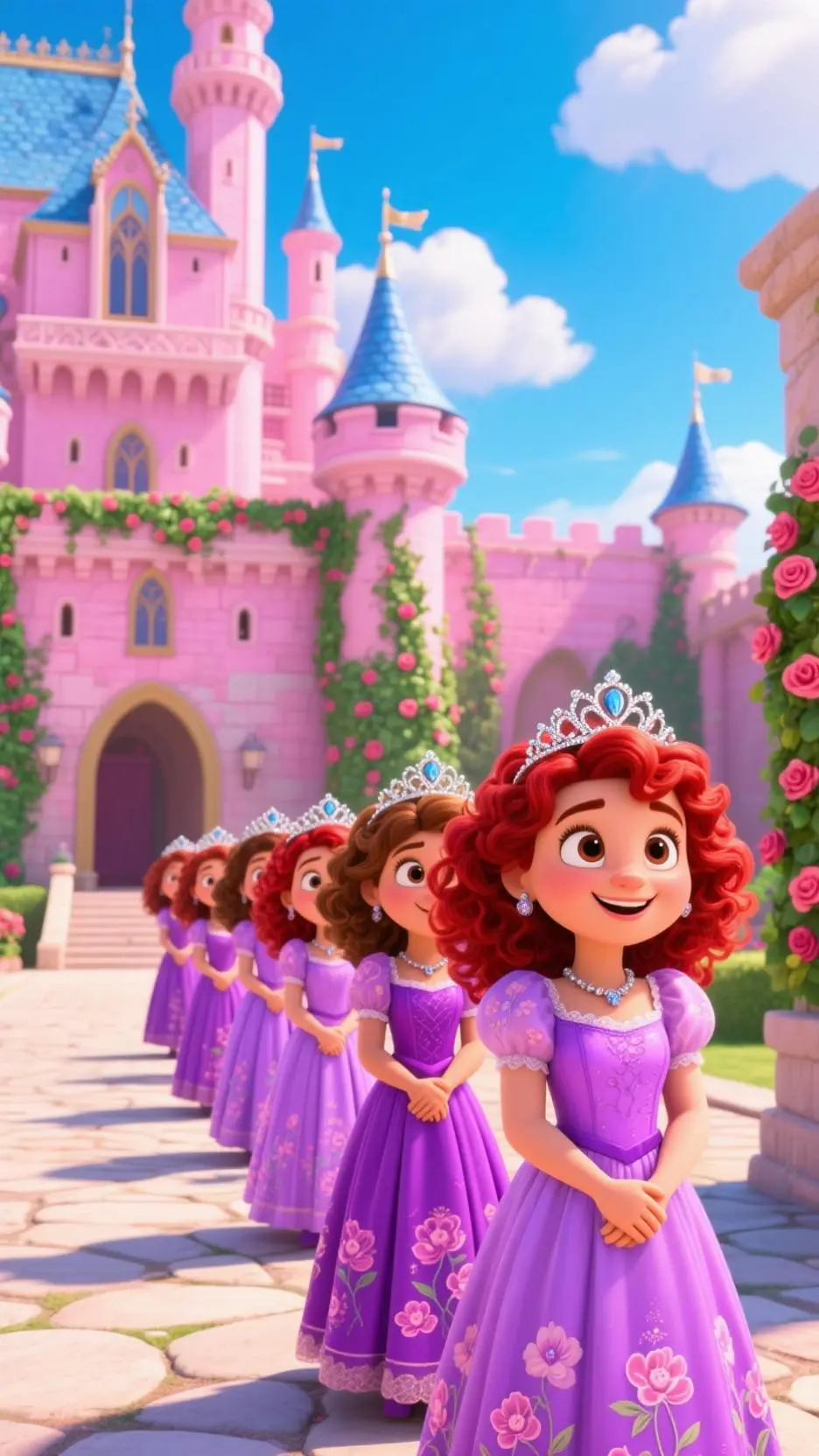 ai character: princess sofia  background