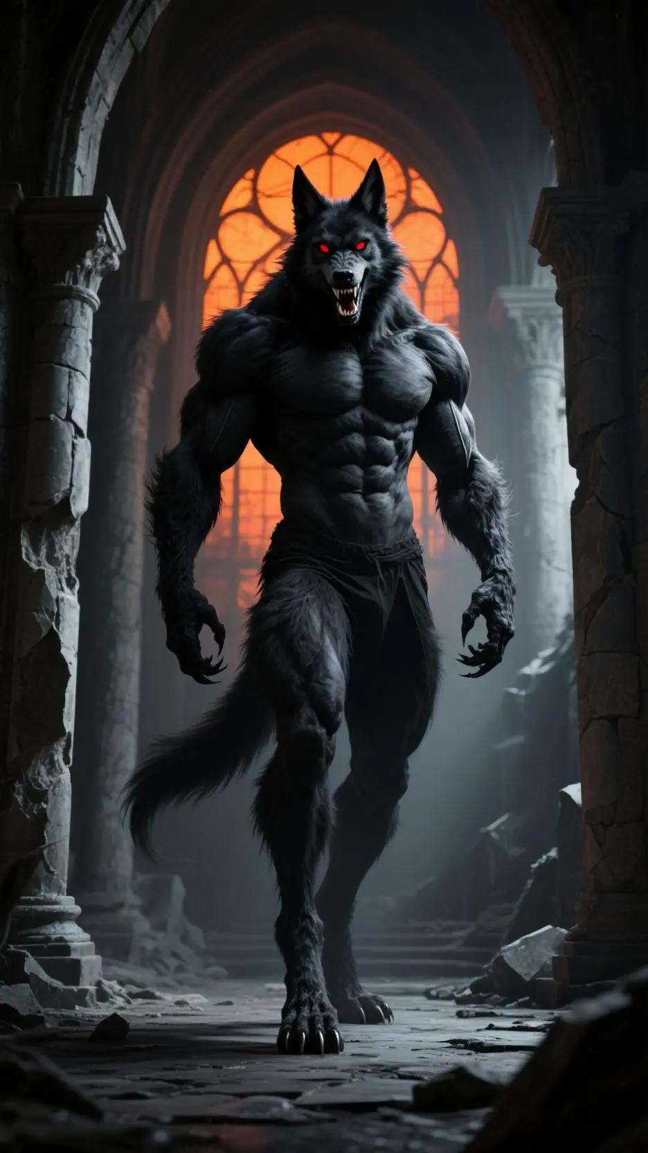 ai character: Lobo de la Oscurid background