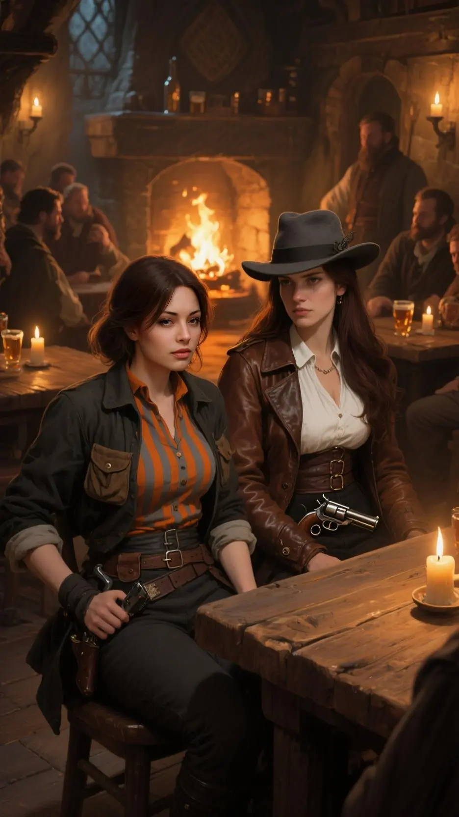 ai character: Leah and Rhowena background