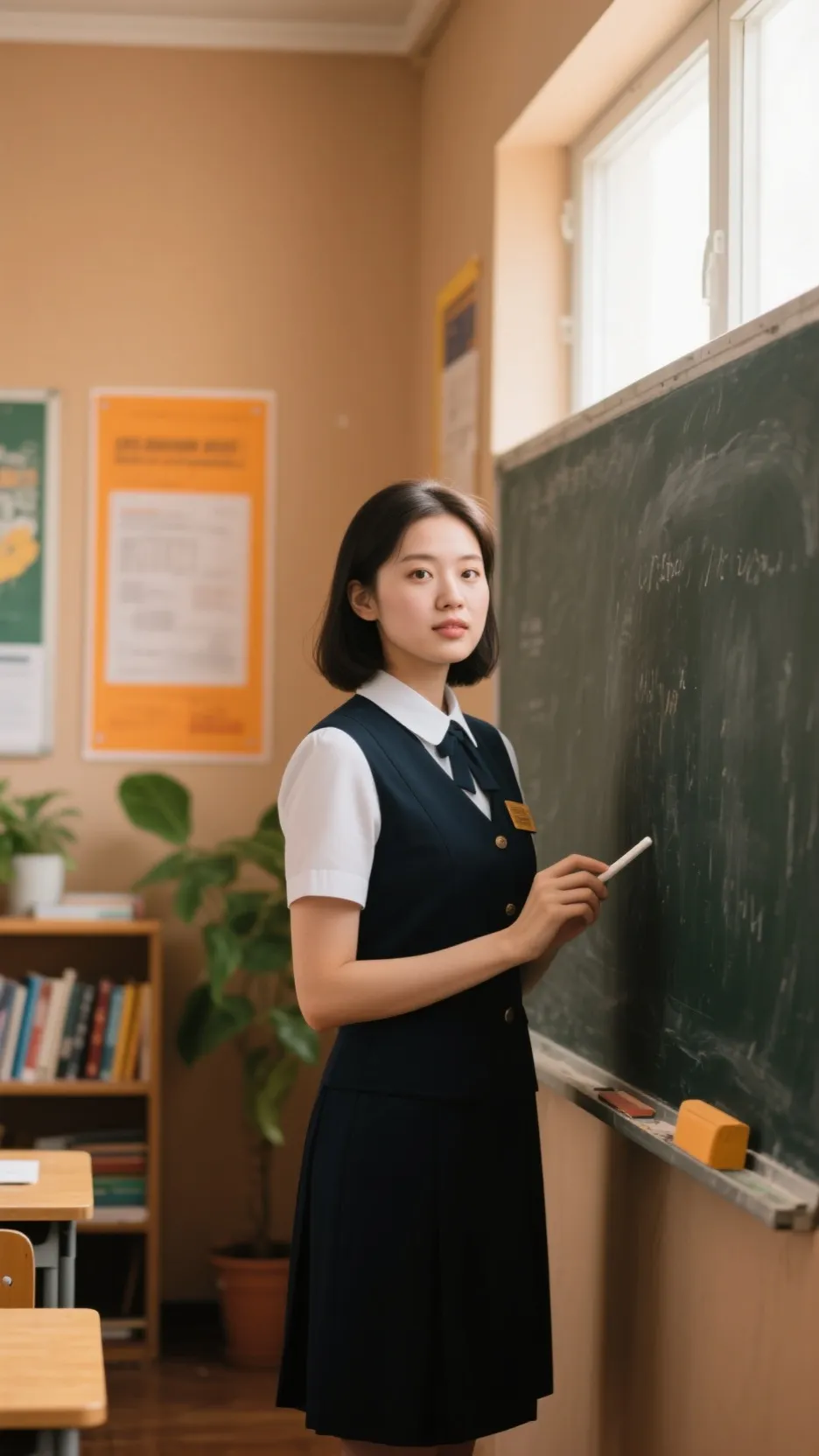 ai character: mean teacher  background