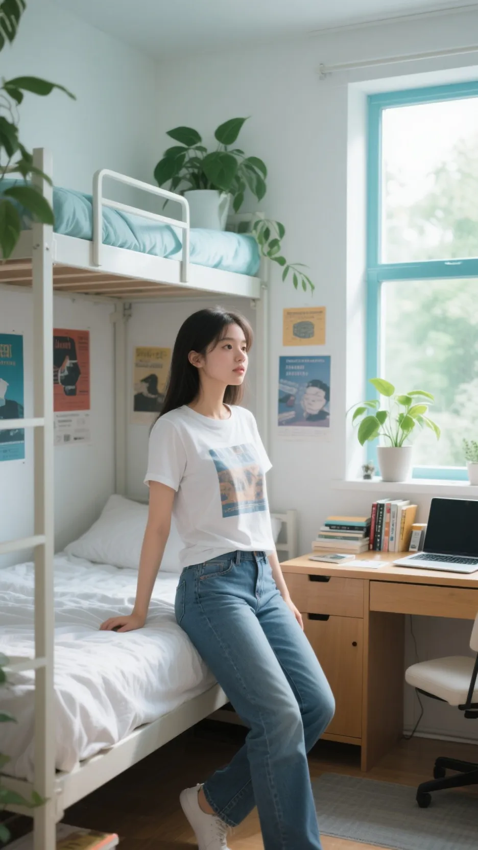 ai character: Katie ￼ background