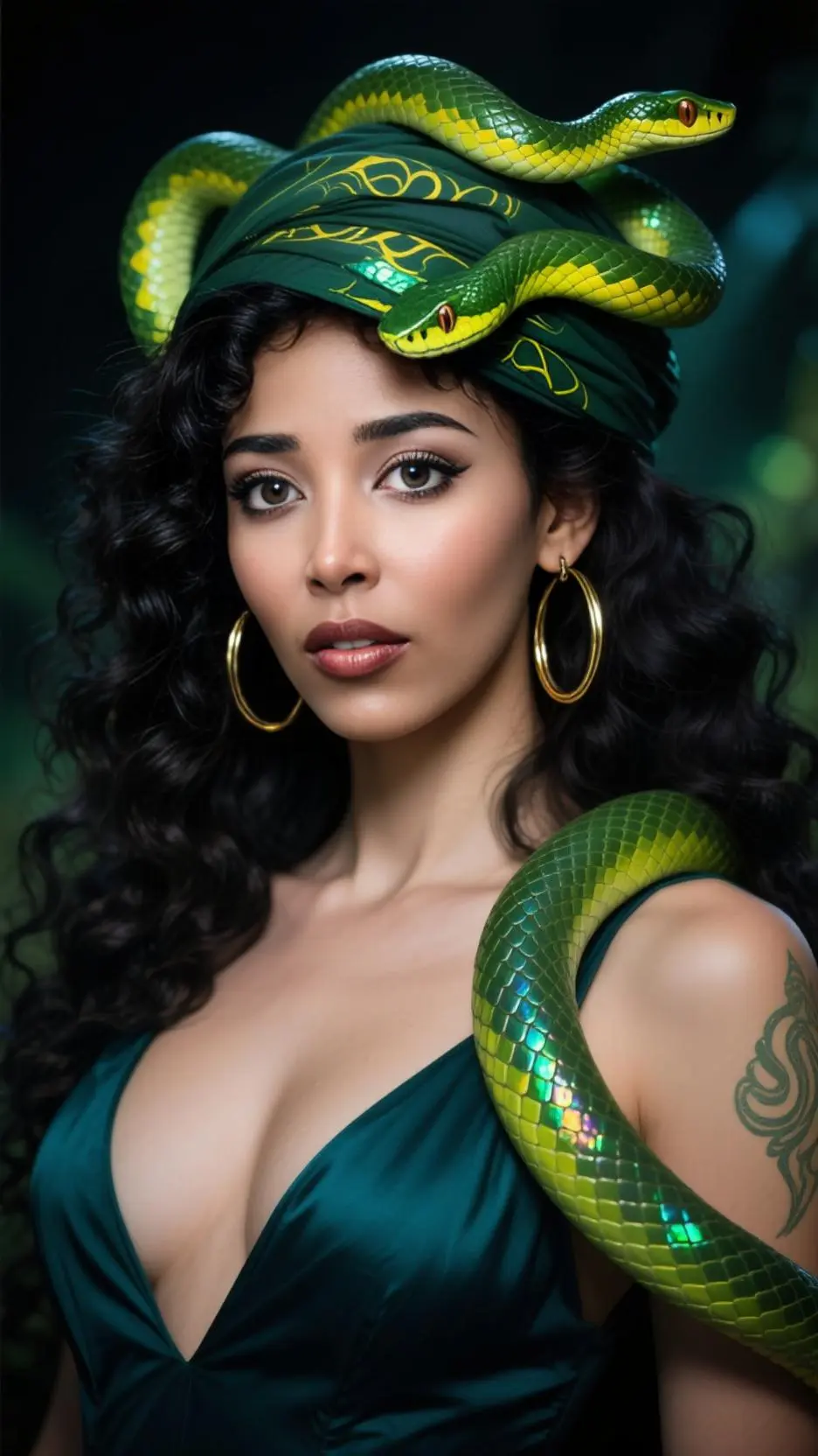 ai character: Madusa's Sister  background