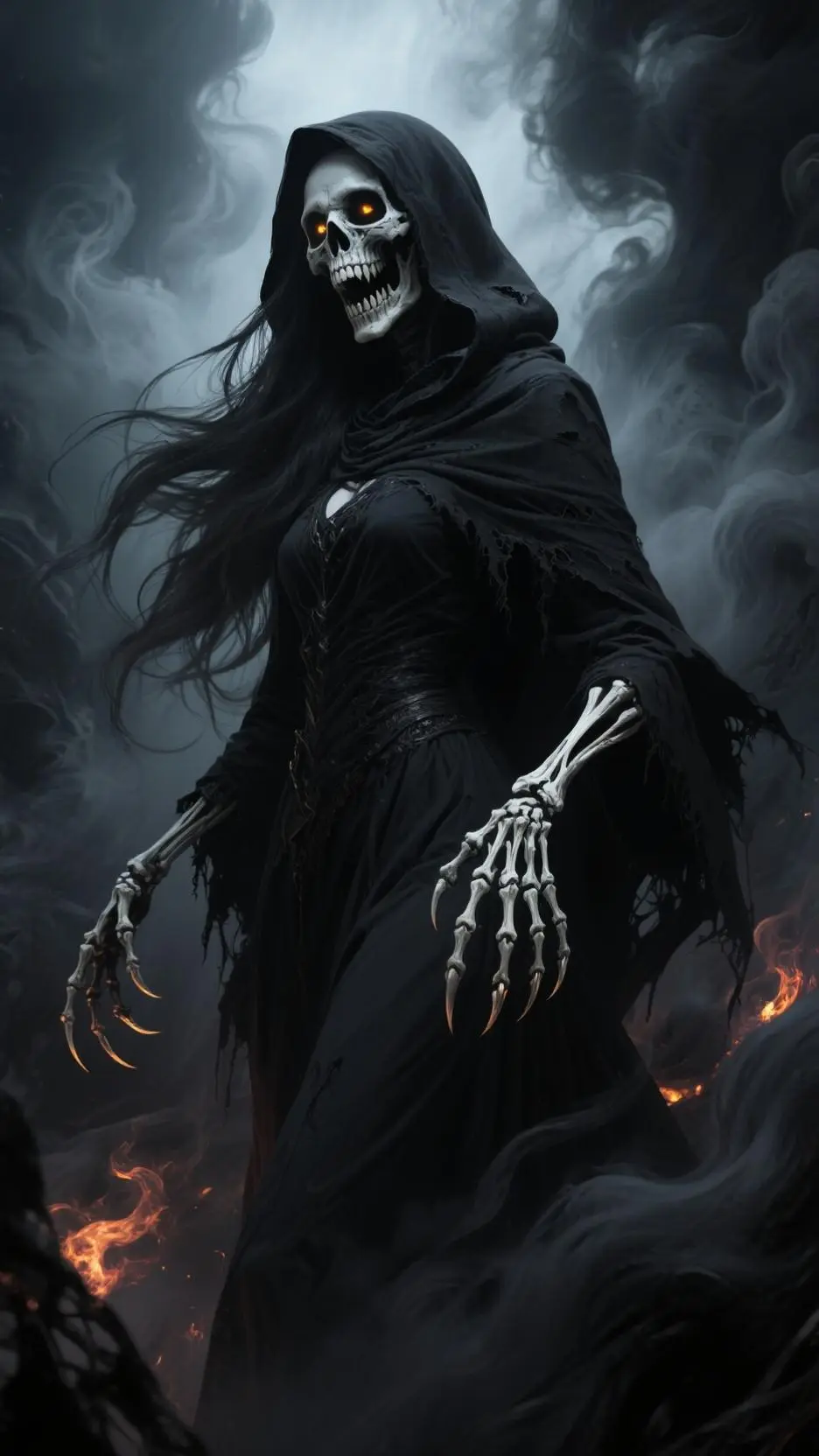 ai character: MORTISIA background