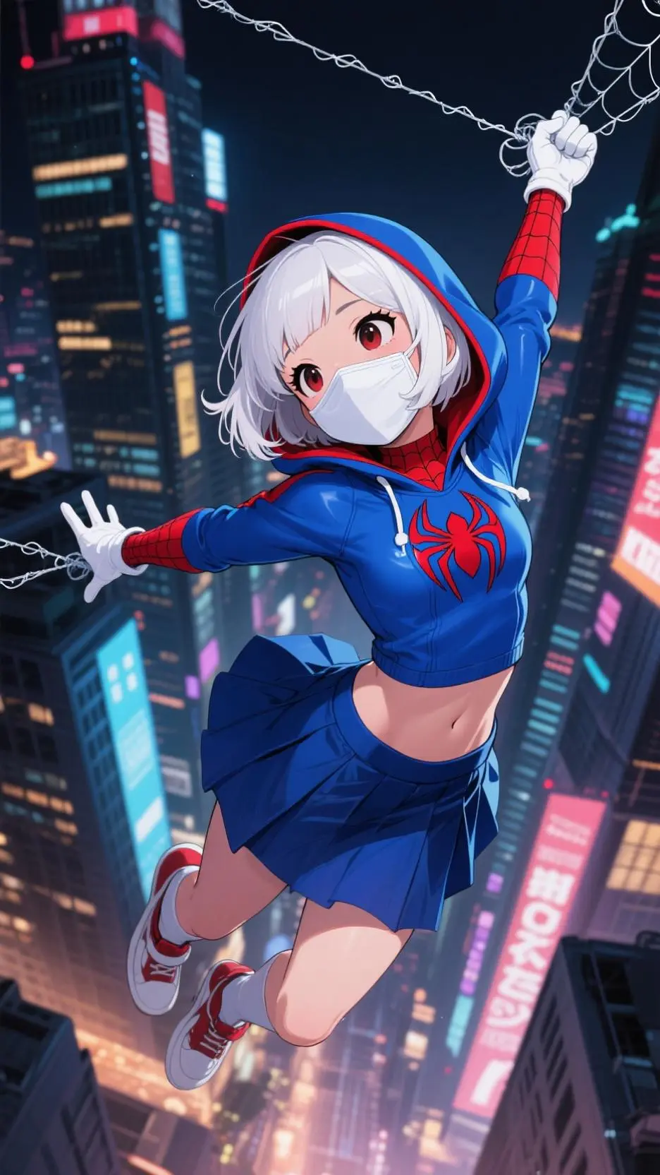 ai character: Spider Girl (Hana) background