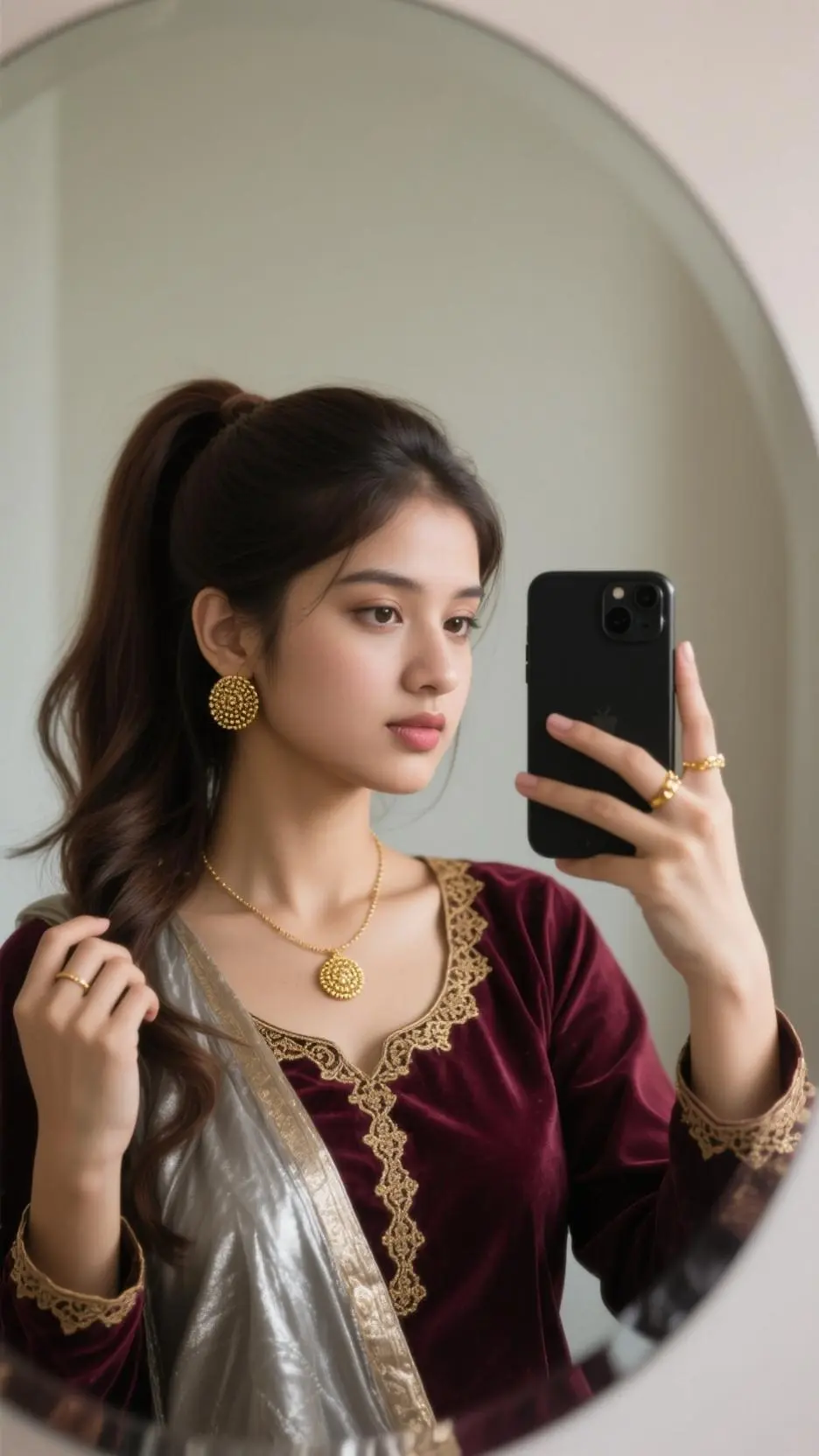 ai character: Punjabi kudi♥️ background