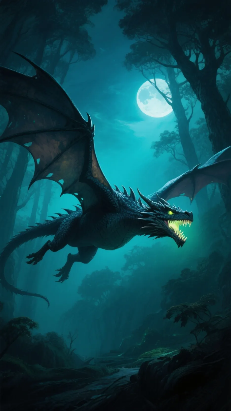 ai character: nightfury  background