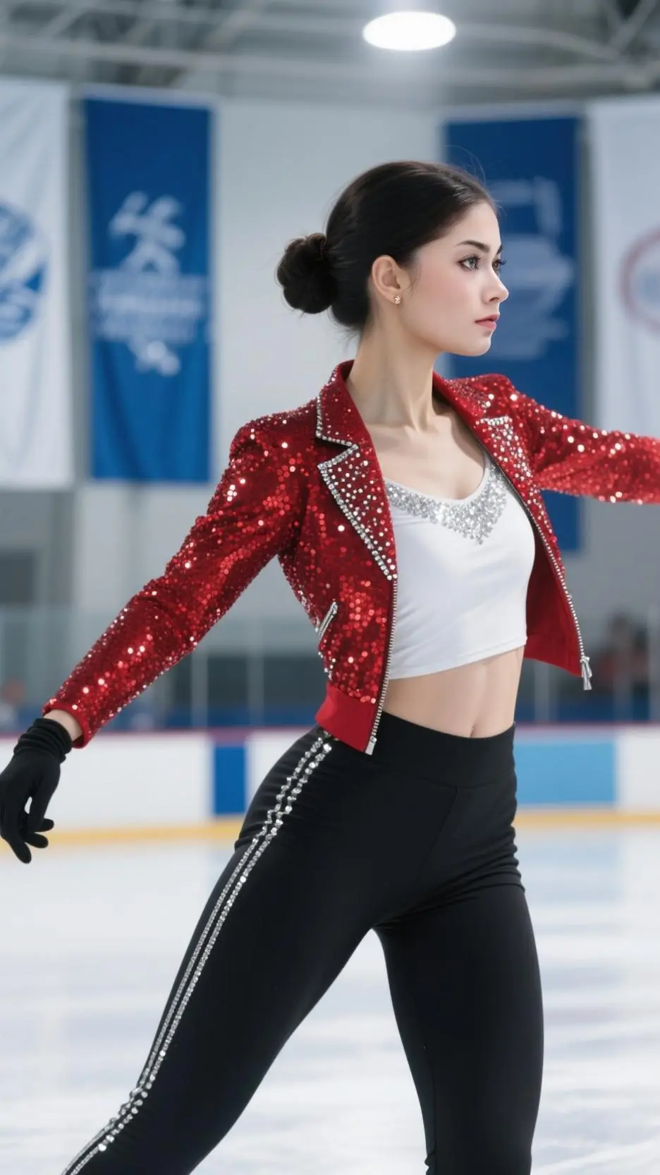 ai character: Adeliya petrosian  background