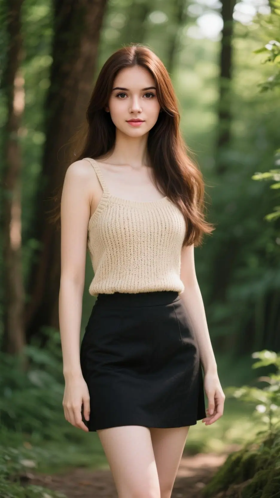 ai character: Snow background