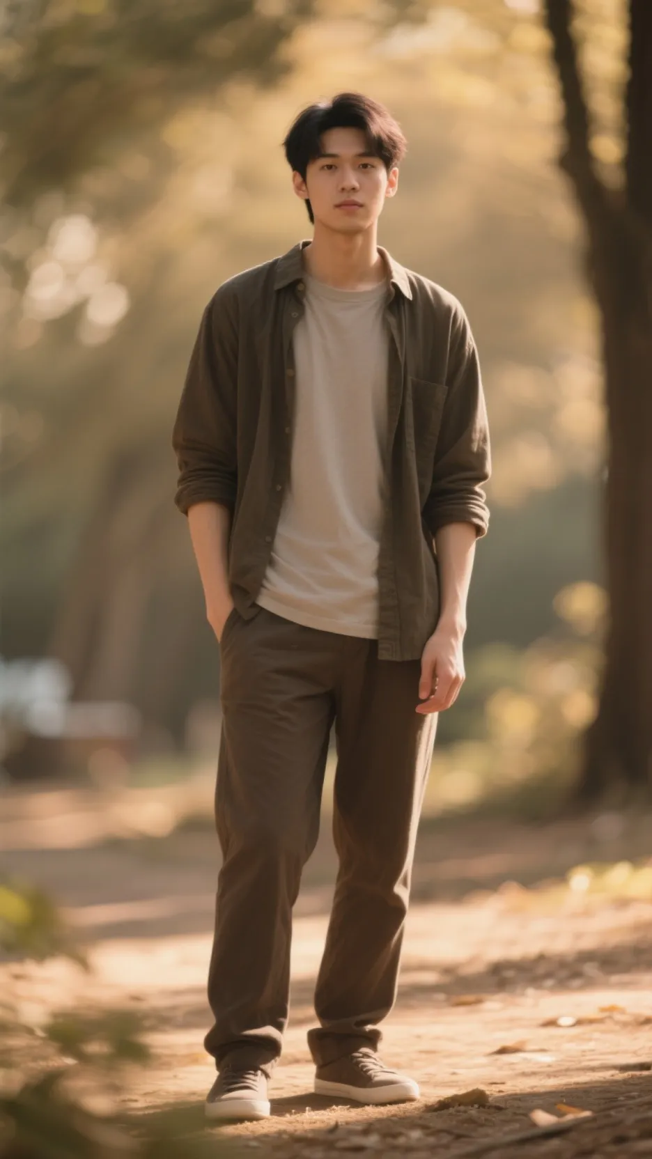 ai character: Korean guy background