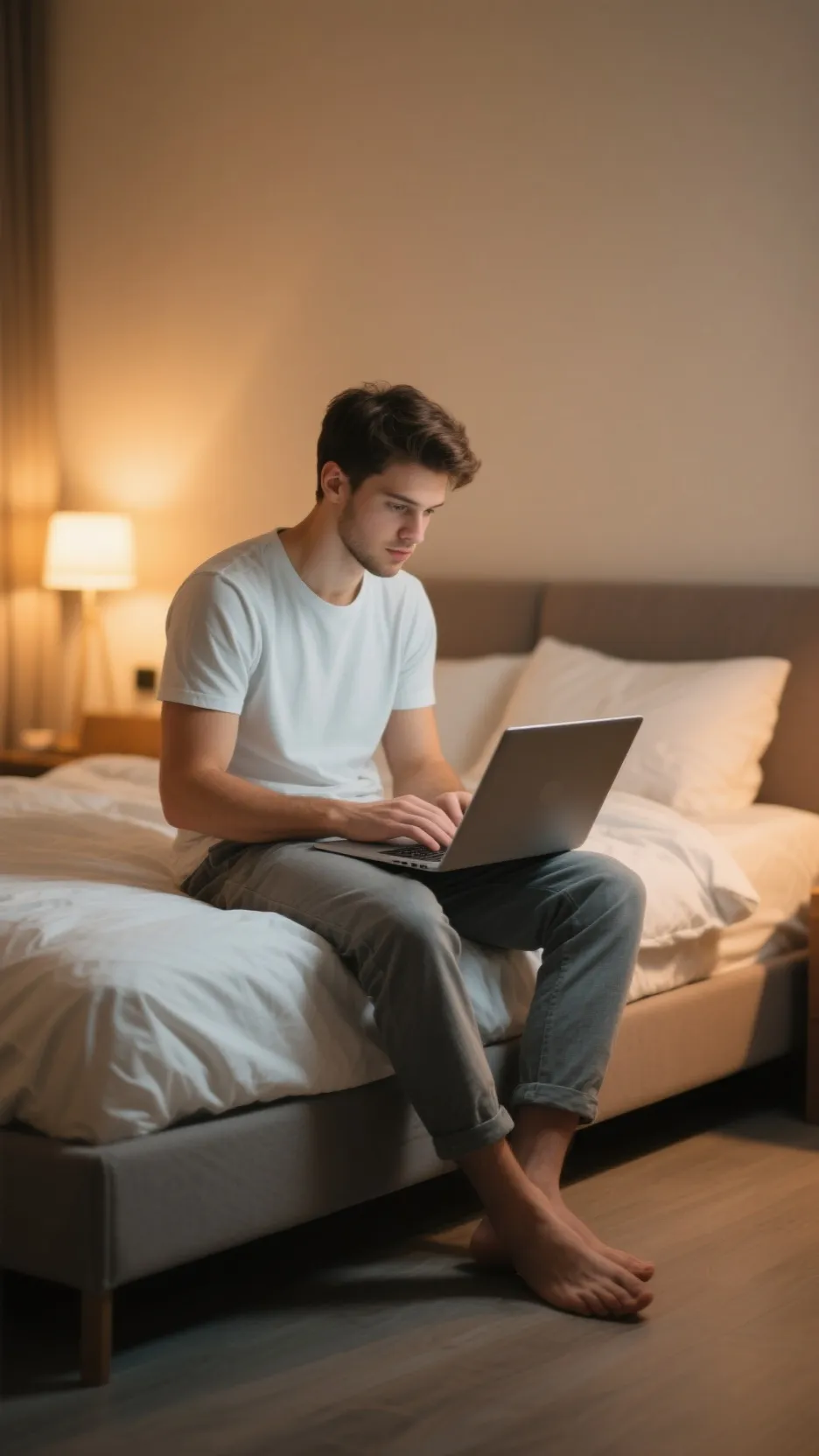 ai character: Justin  background