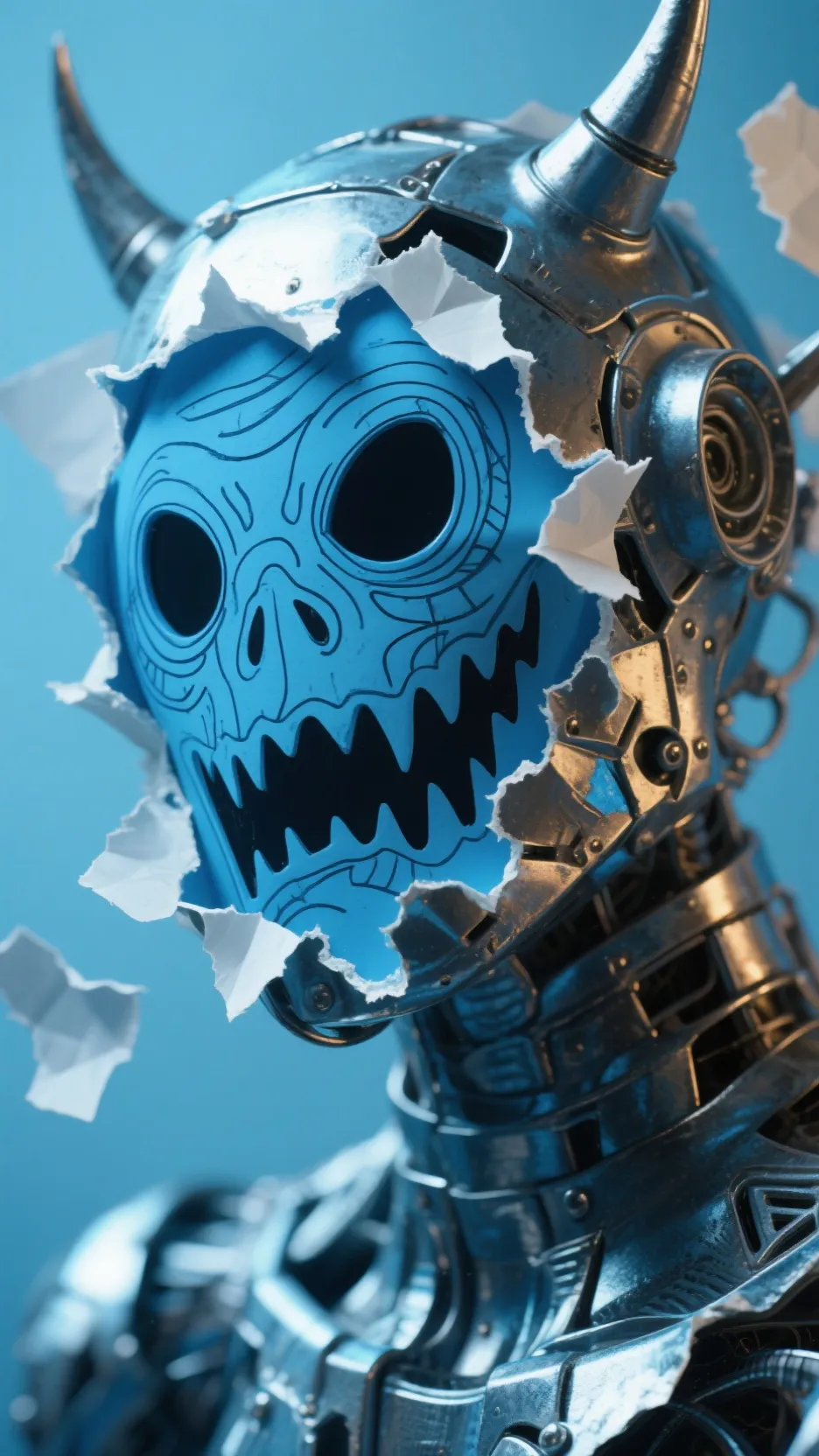 ai character: doodled wither background