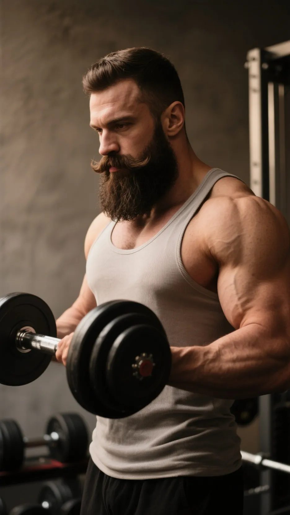 ai character: Working out guy background