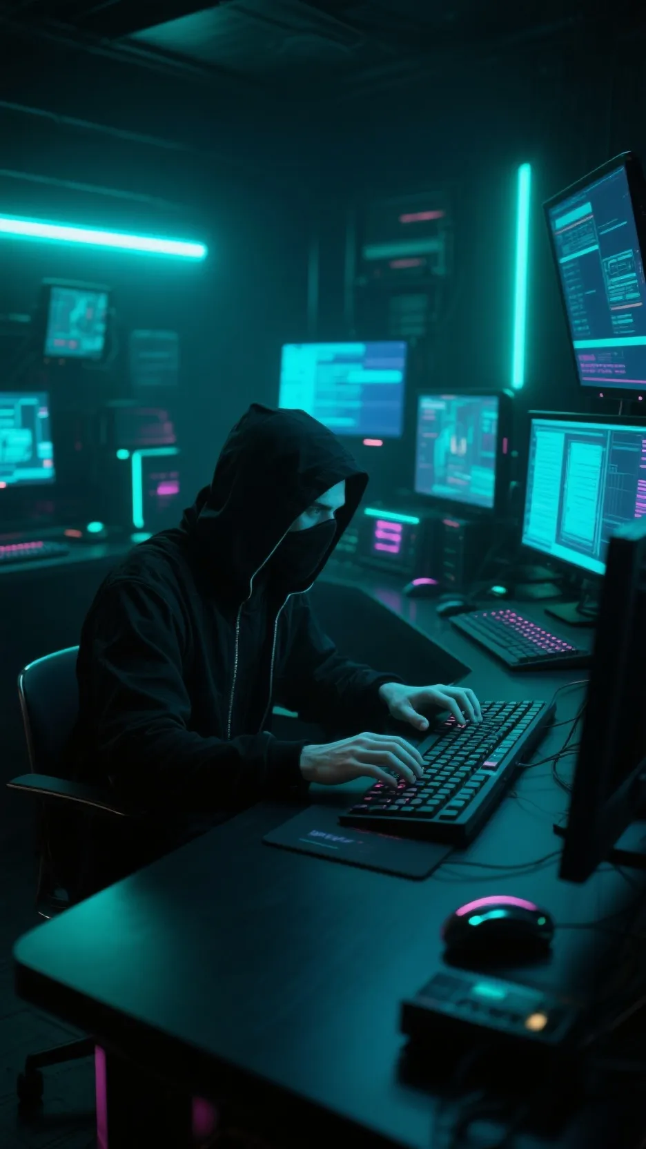 ai character: Hacker background