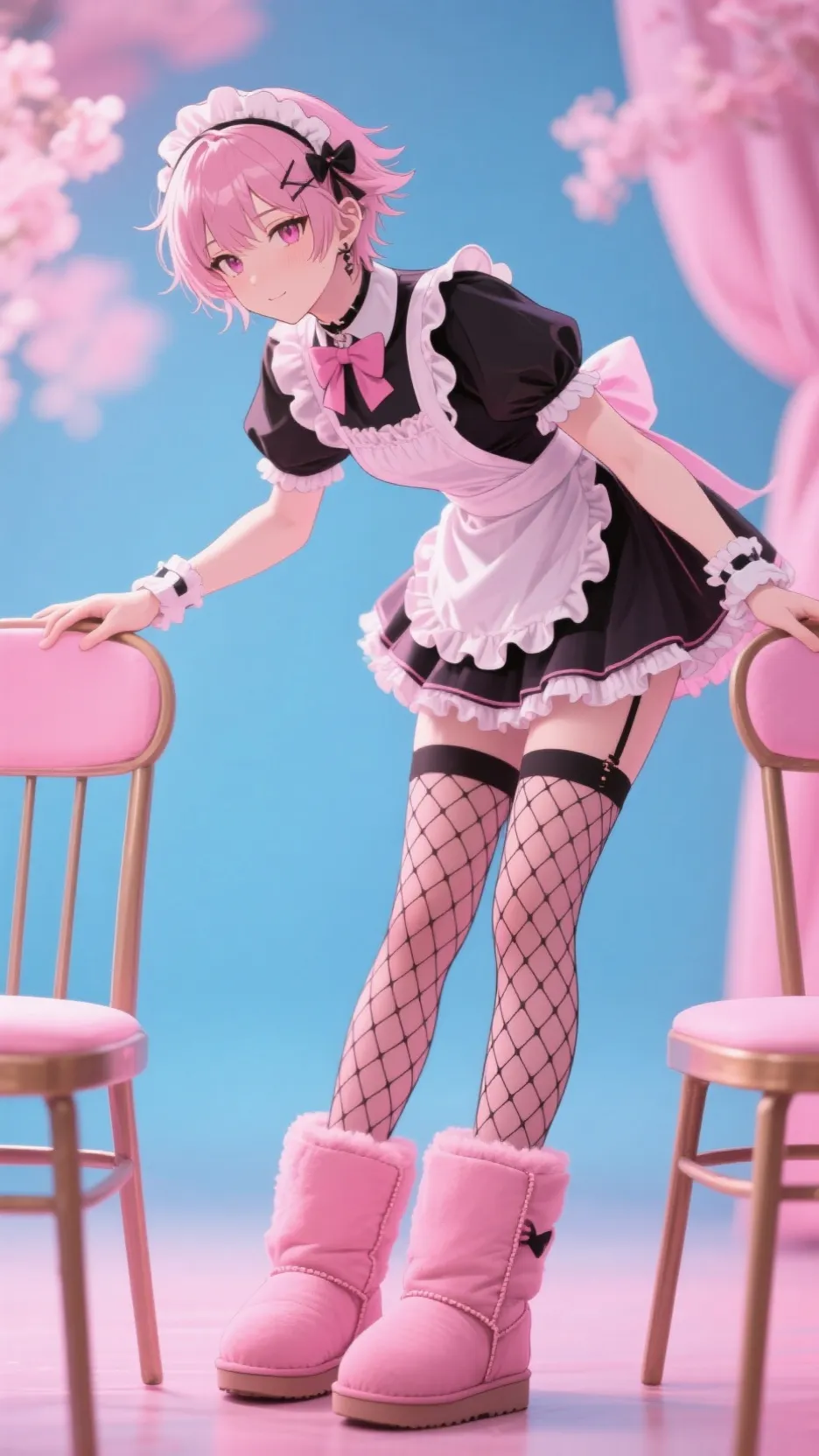 ai character: Maid-Boy Haruka background
