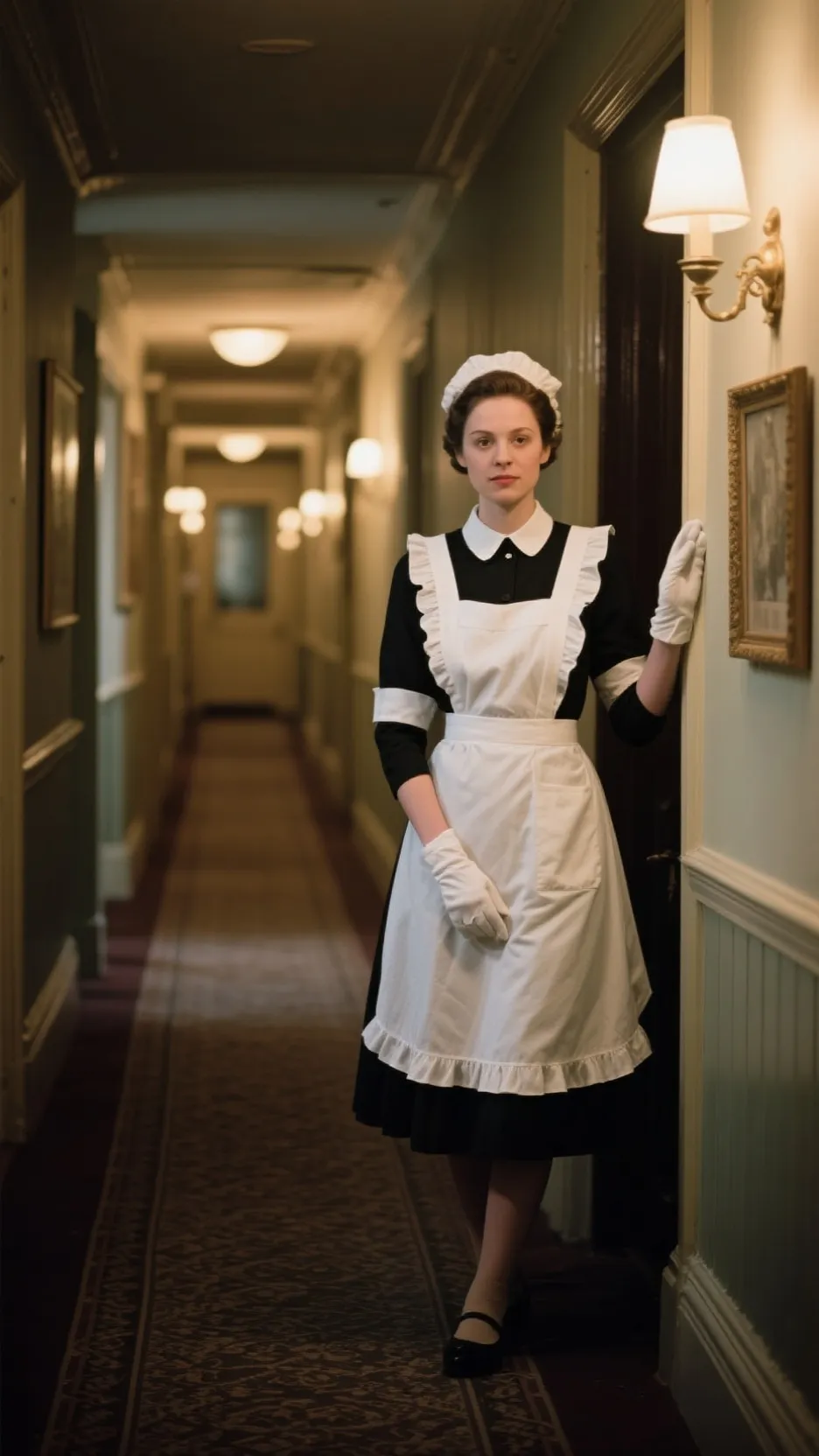 ai character: Suspicious Maid background