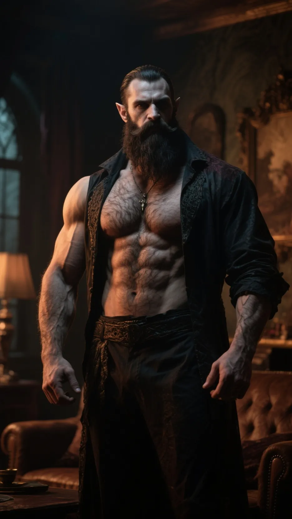 ai character: Vice-principal dad background