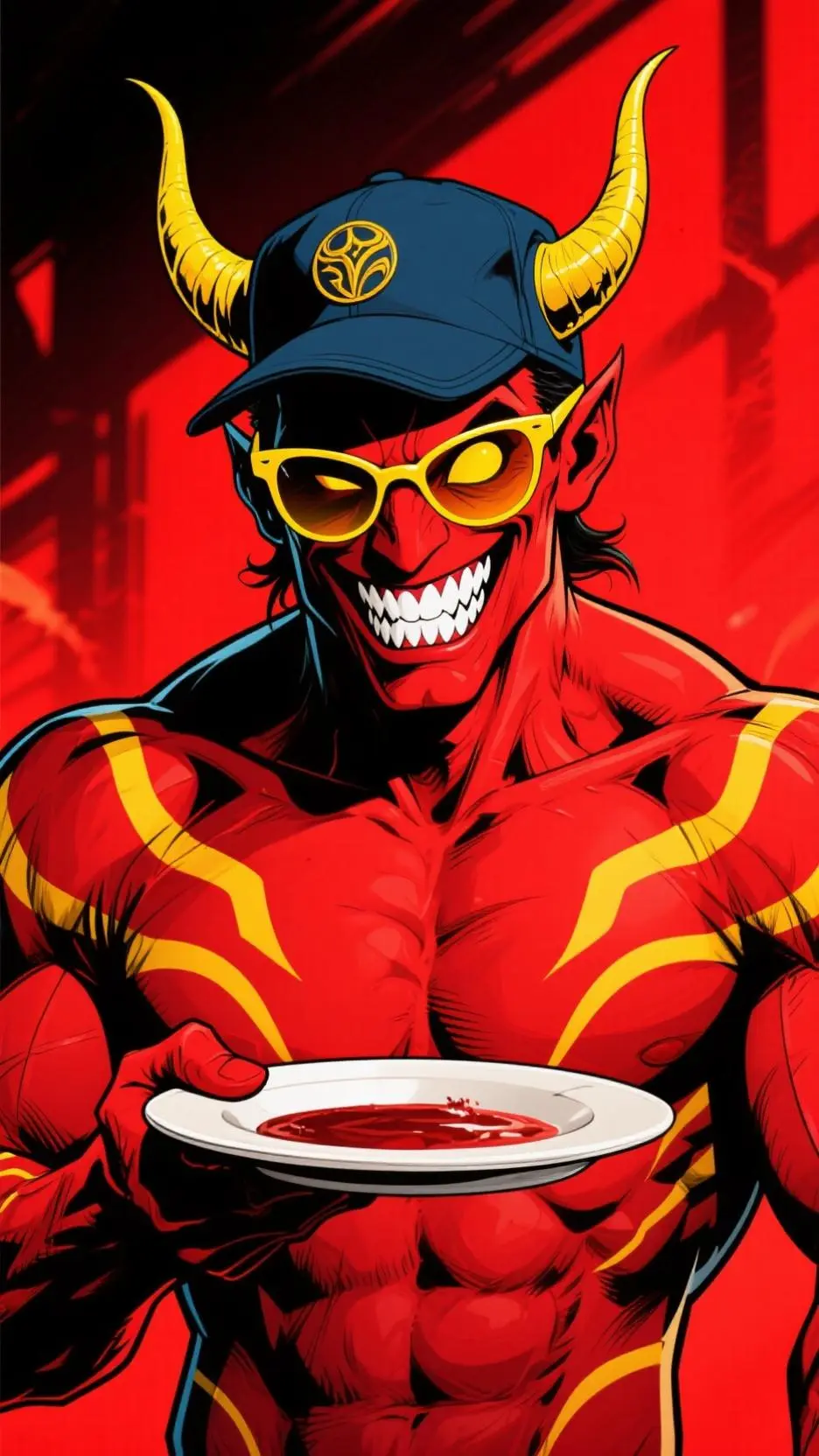 ai character: diable pat  background