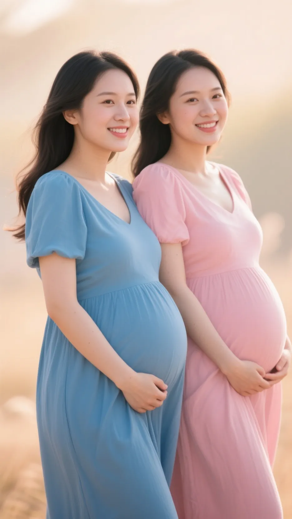 ai character: Pregnant couple background