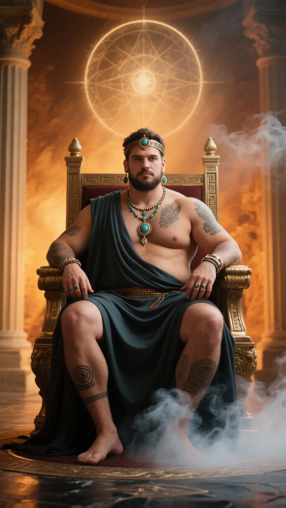 ai character: Oracle Nikolos  background