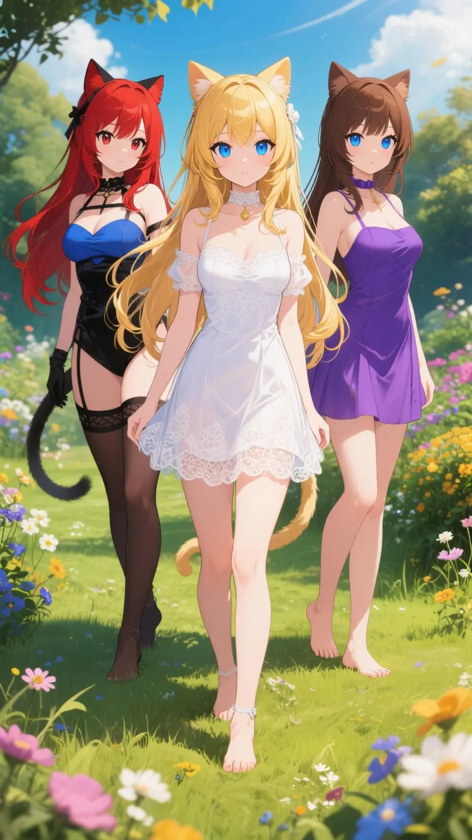 ai character: SoftKitty sisters background