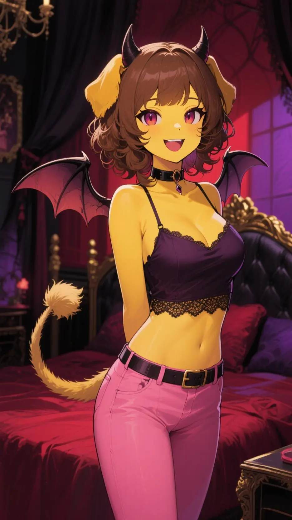 ai character: not Dashi Dog background