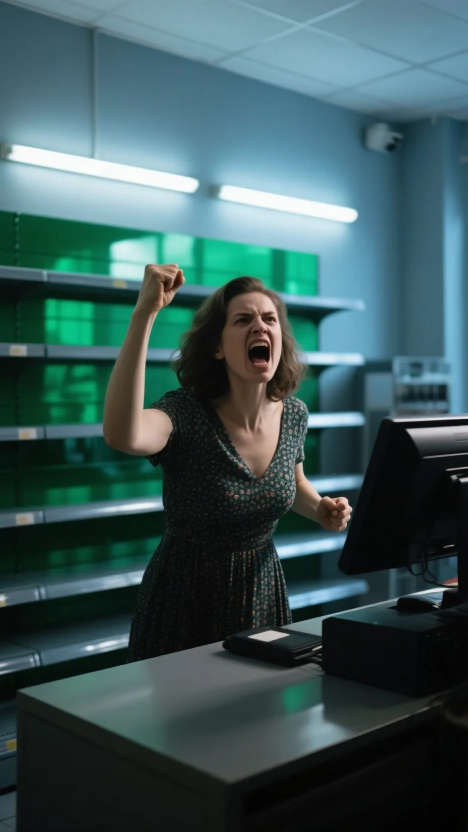 ai character: Angry Karen  background