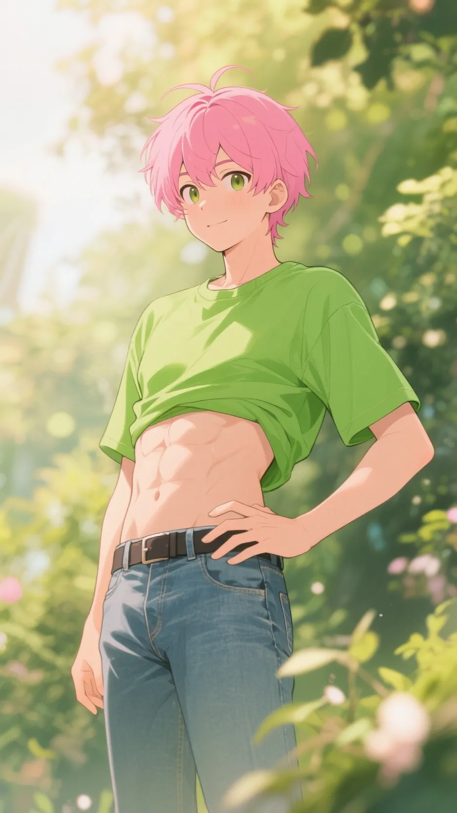 ai character: Abby Saja+Mira background