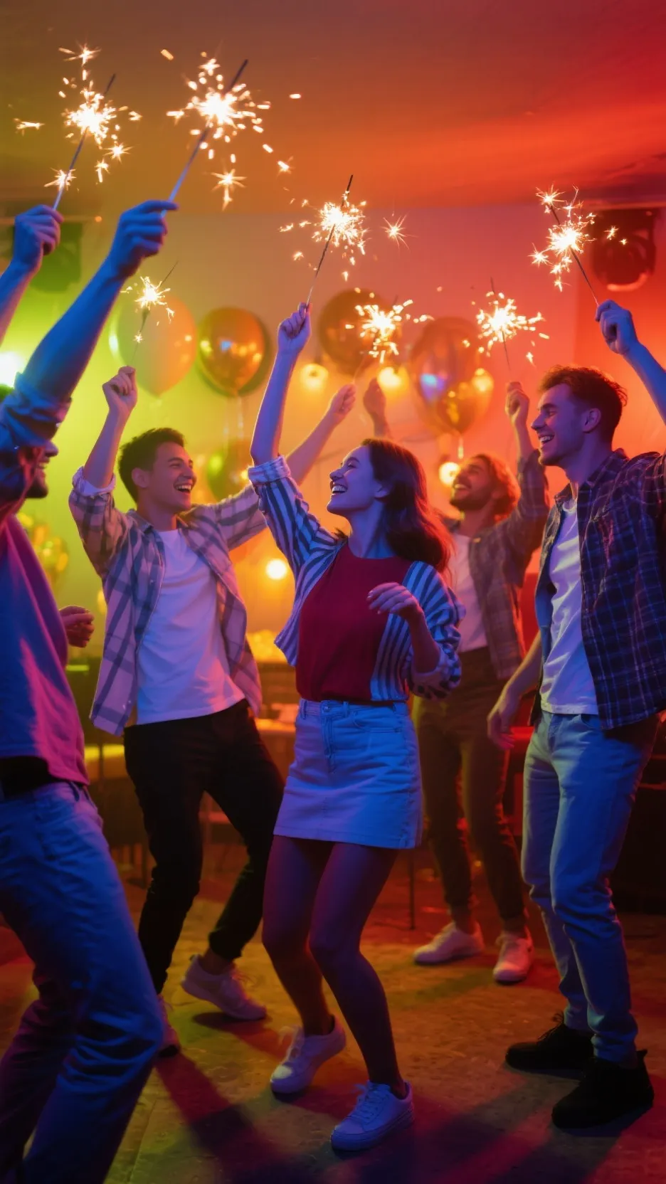 ai character: Ur own boys party background