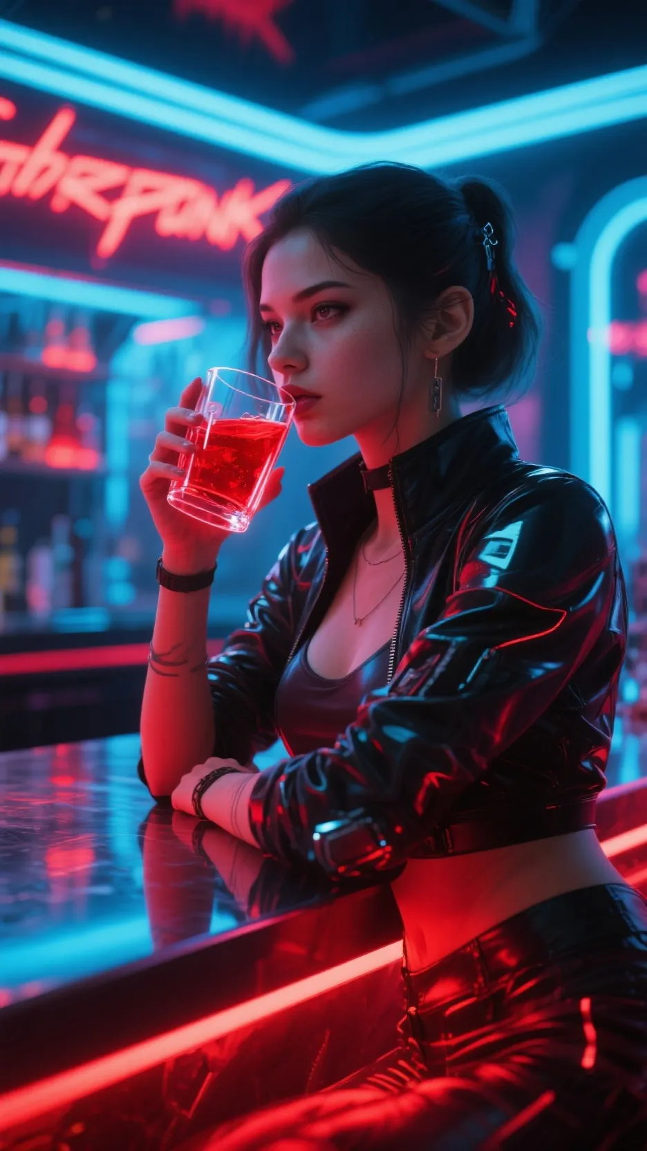 ai character: Zoe  background