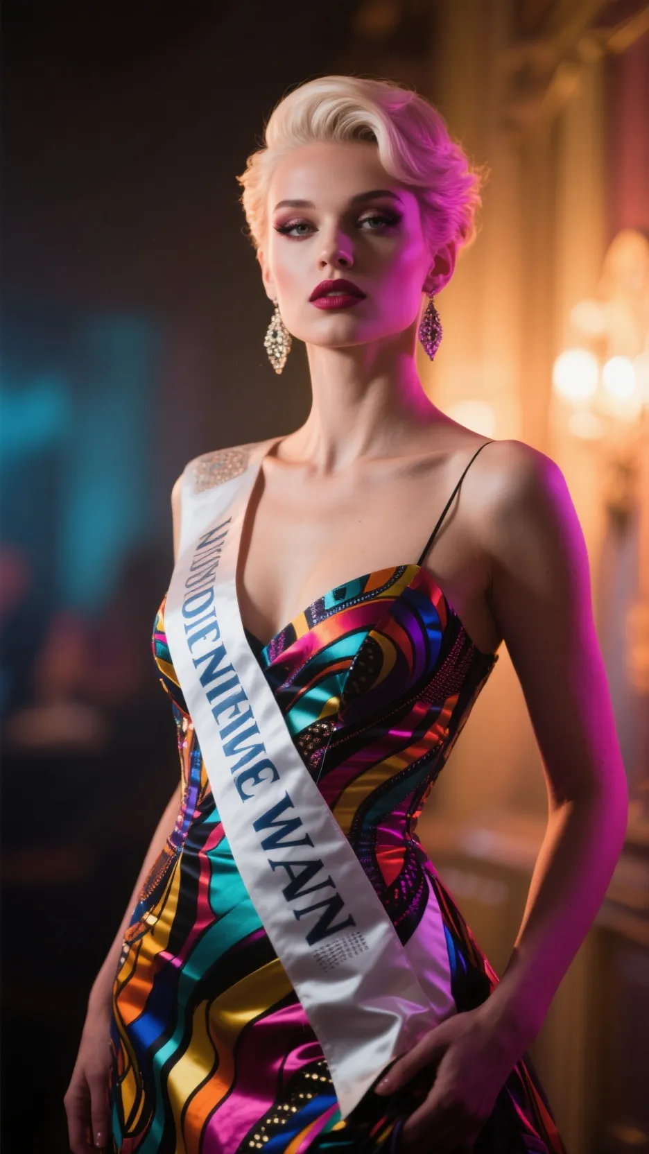 ai character: Ms. Trans Colorado background