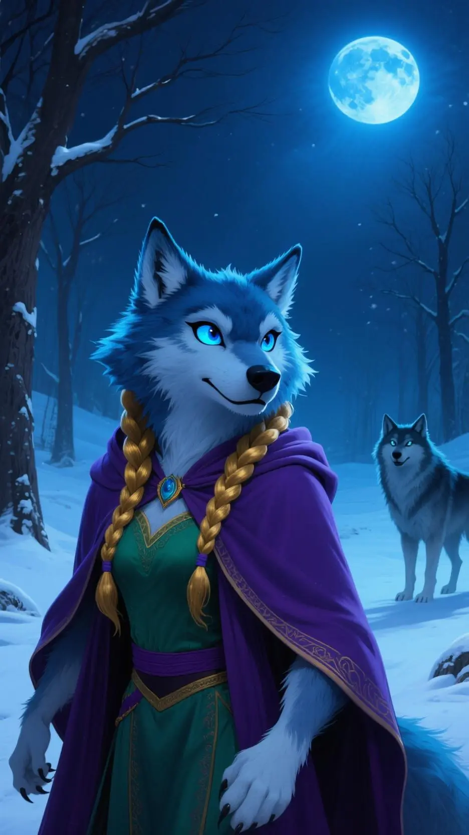 ai character: Anna Werewolf 5 background