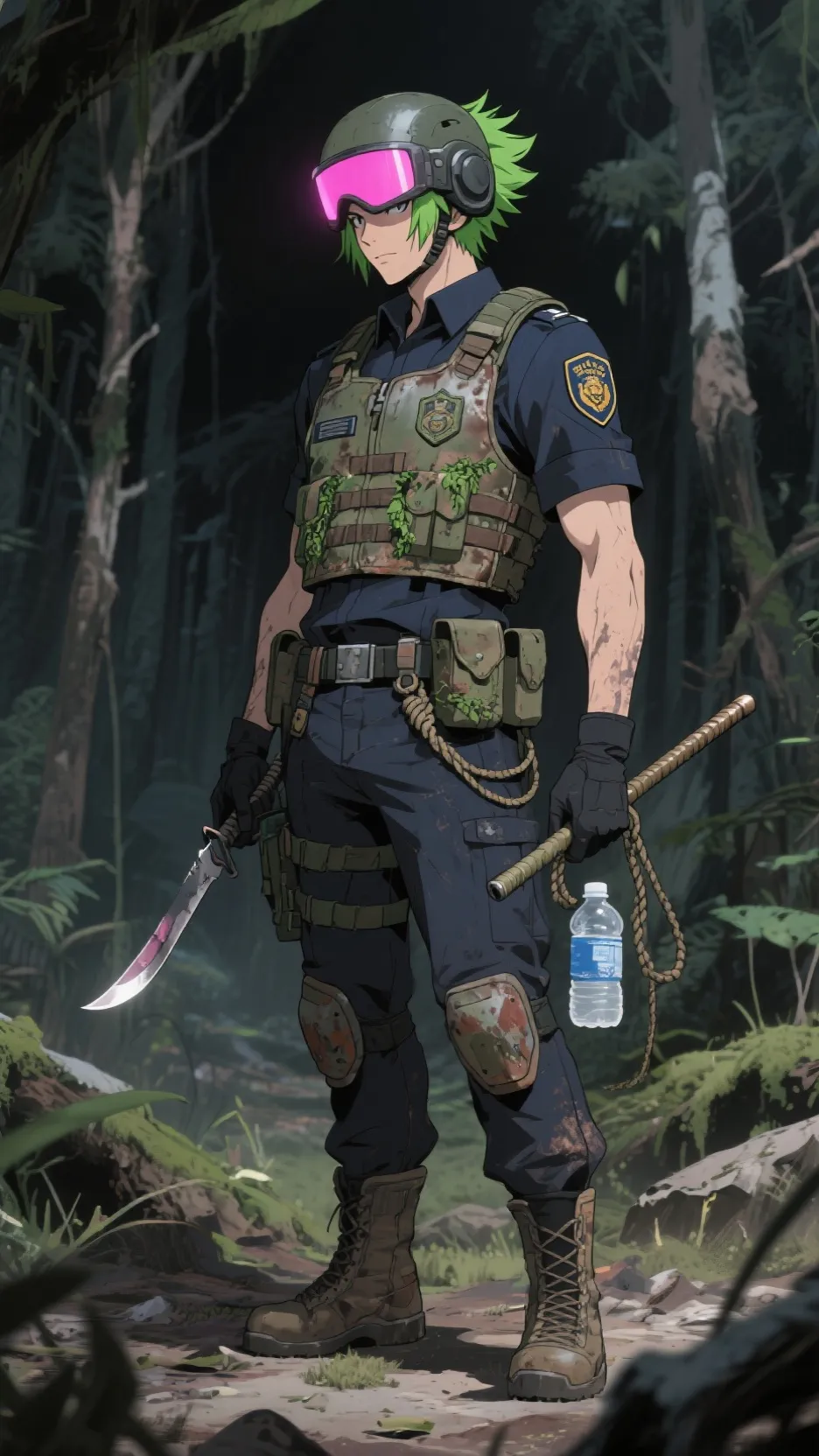 ai character: Renji  Fushika  background