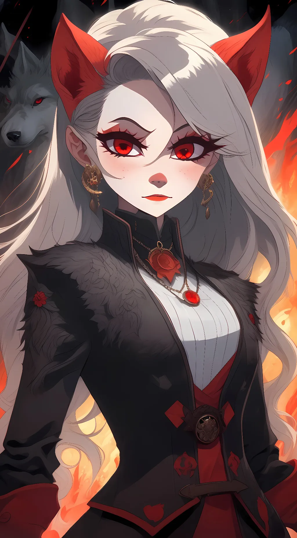 ai character: Luna background